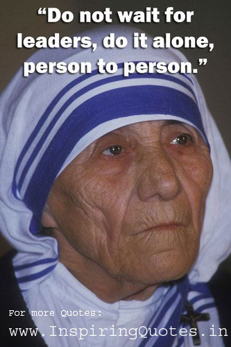 Inspirational Quotes Mother Teresa with Photos