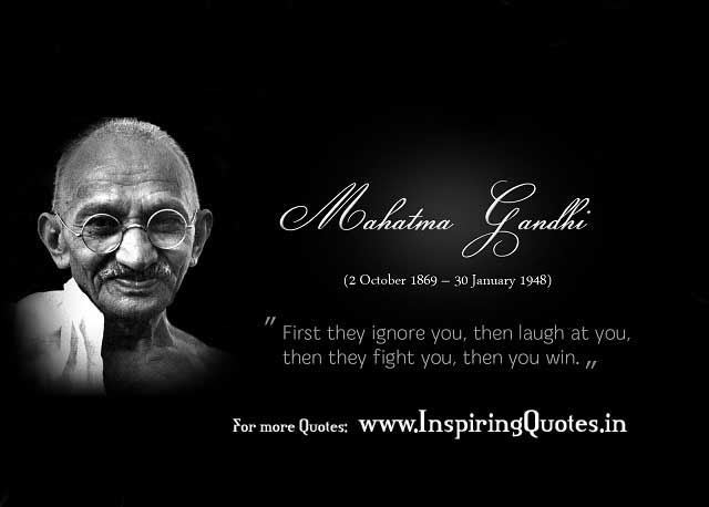 Quotes by Mahatma Gandhi Wallpapers Download Good Thoughts