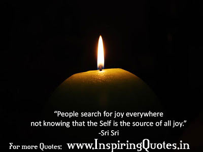Motivational Suvichar Quotes in English on Joy by Sri Sri Ravishankar