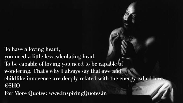 Osho Great Saying on Love with Wallpaper Great Sayings by Osho on Love ...