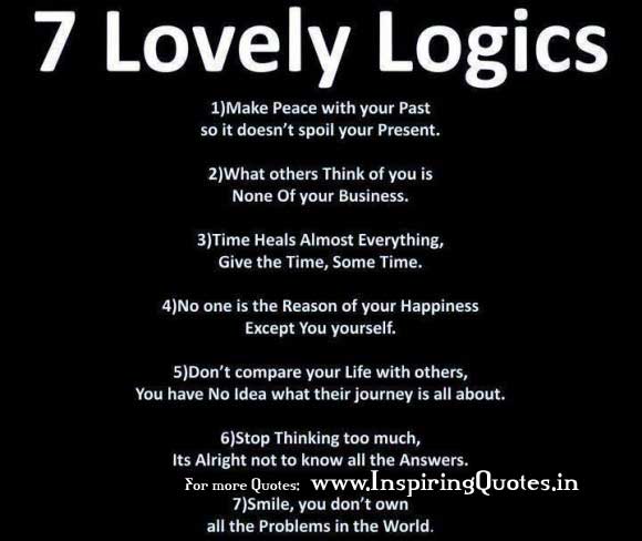 Seven Inspirational Logics For Happy Life