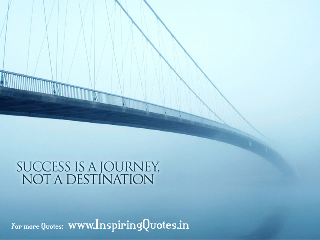 Success is Journey Motivational Wallpaper