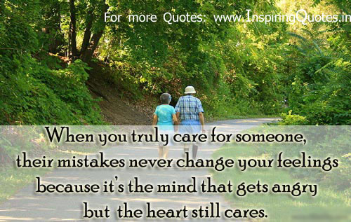 Best Love Quote Thoughts Angry Heart Mind True Care Quotes Image