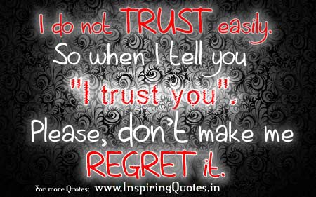 English Thought for the day on trust Images Wallpapers, Pictures