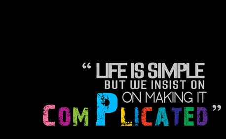 Life is simple Inspirational and Motivational Quotes image