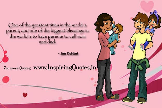 Thoughts on Mom Dad - Happy Family Thoughts and Quotes Images Wallpapers