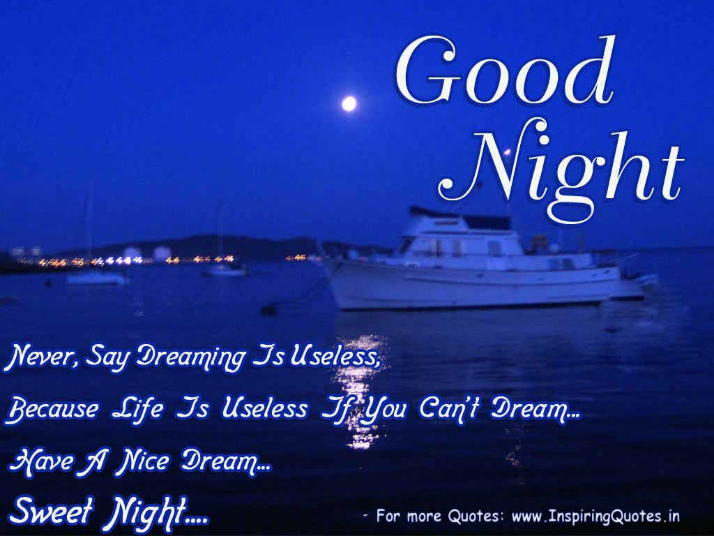 Good Night Wishes Have a Sweet Dreams Quotes