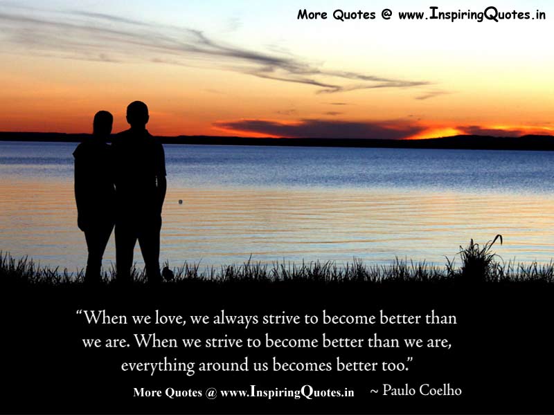 Love Quotes by Paulo Coelho, Sayings Images Wallpapers Pictures