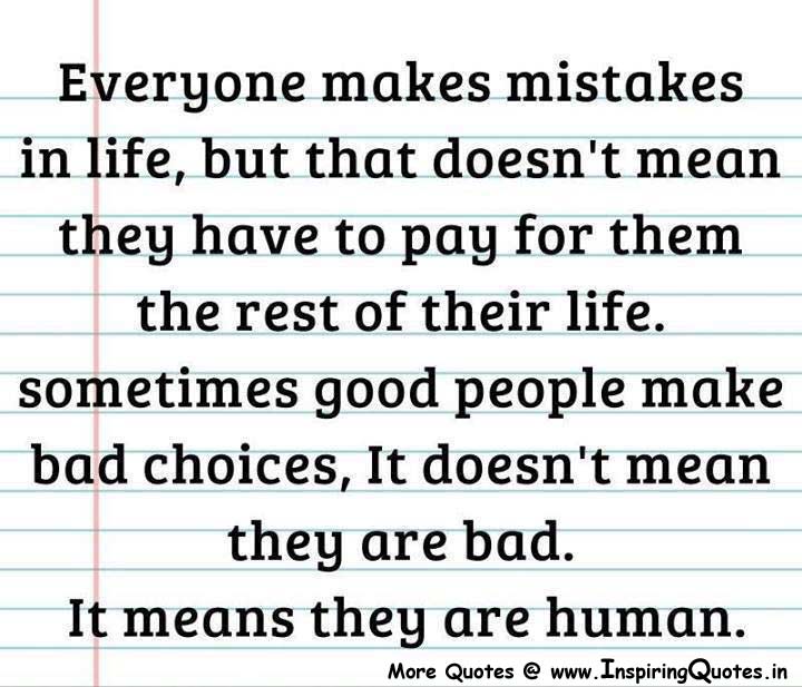 Mistakes Inspirational Quotes Thoughts Best Mistake Quotes