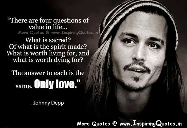 Johnny Depp Love Quotes, Love Sayings by Johnny Depp, Great Quotes Images Wallpapers Pictures Photos