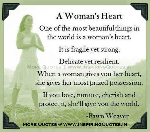 Women Quotes,Thoughts on Women's heart - Inspirational Pictures Images Wallpapers Pictures Photos