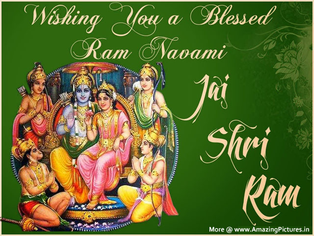 Wishes You Happy Ram Navami & Your Family, Lord Ram Bless You  Inspiring Quotes Images, Wallpapers, Pictures, Photos