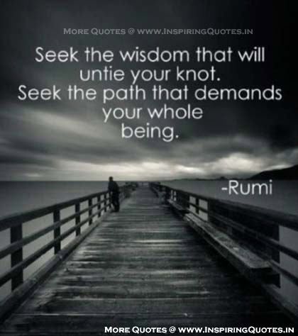 Rumi Wisdom Quotes with Picture - Inspirational Wise Thought Images Wallpapers, Photos Download