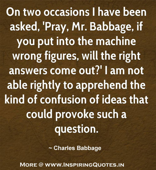 Charles Babbage Quotes and Sayings